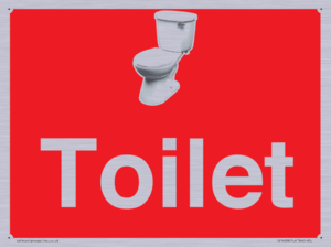 Toilet Dementia Friendly Sign Red